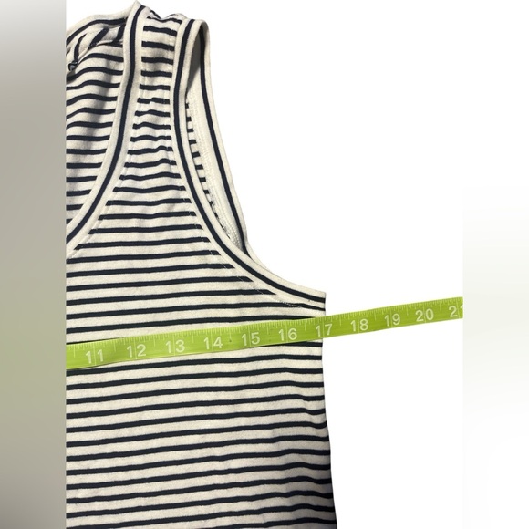 Vineyard Vines Jersey Slub Tank Navy White Stripe Size Medium - Picture 5 of 5